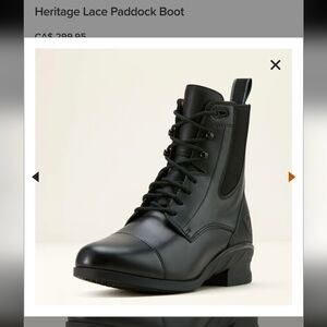 Ariat Paddock boot, Black  Waterproof Leather Size 8.5 Excellent Condition!